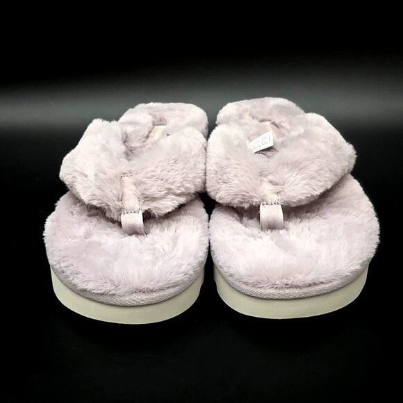 Koolaburra by Ugg Thong Faux Fur Slip-on Sandals Light Purple Women's Size 9 - Picture 3 of 12